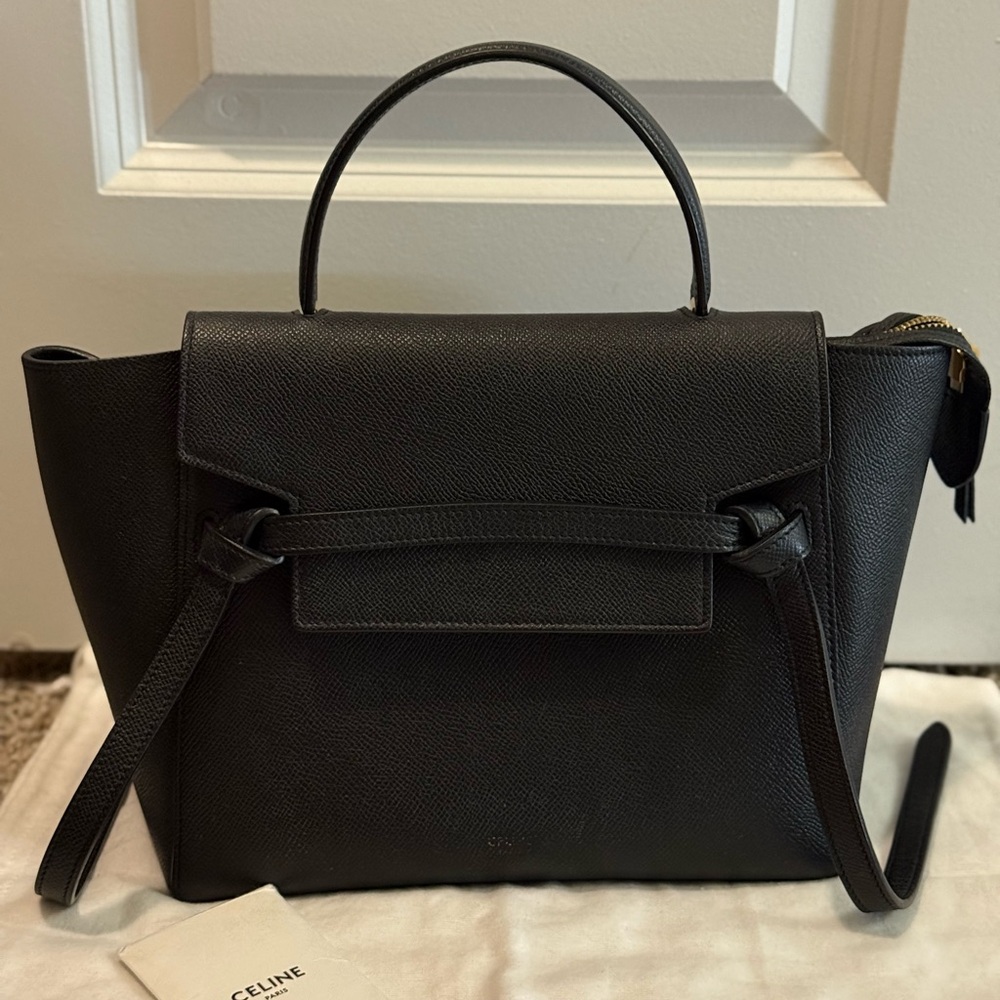 Celine Black Micro Belt Bag